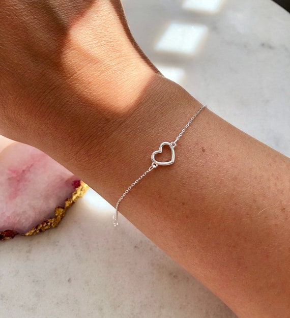 Pure Silver 925 Heart and Butterfly Design Mini Charm Thin Chain Bracelet  for Kids and Women - China Butterfly Bracelet for Girls and 925 Sterling Silver  Bracelet price | Made-in-China.com
