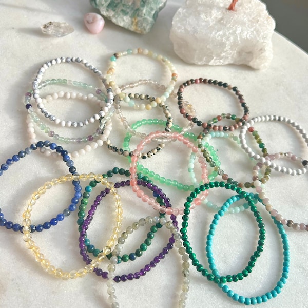 Healing Crystal Gemstone Bracelets