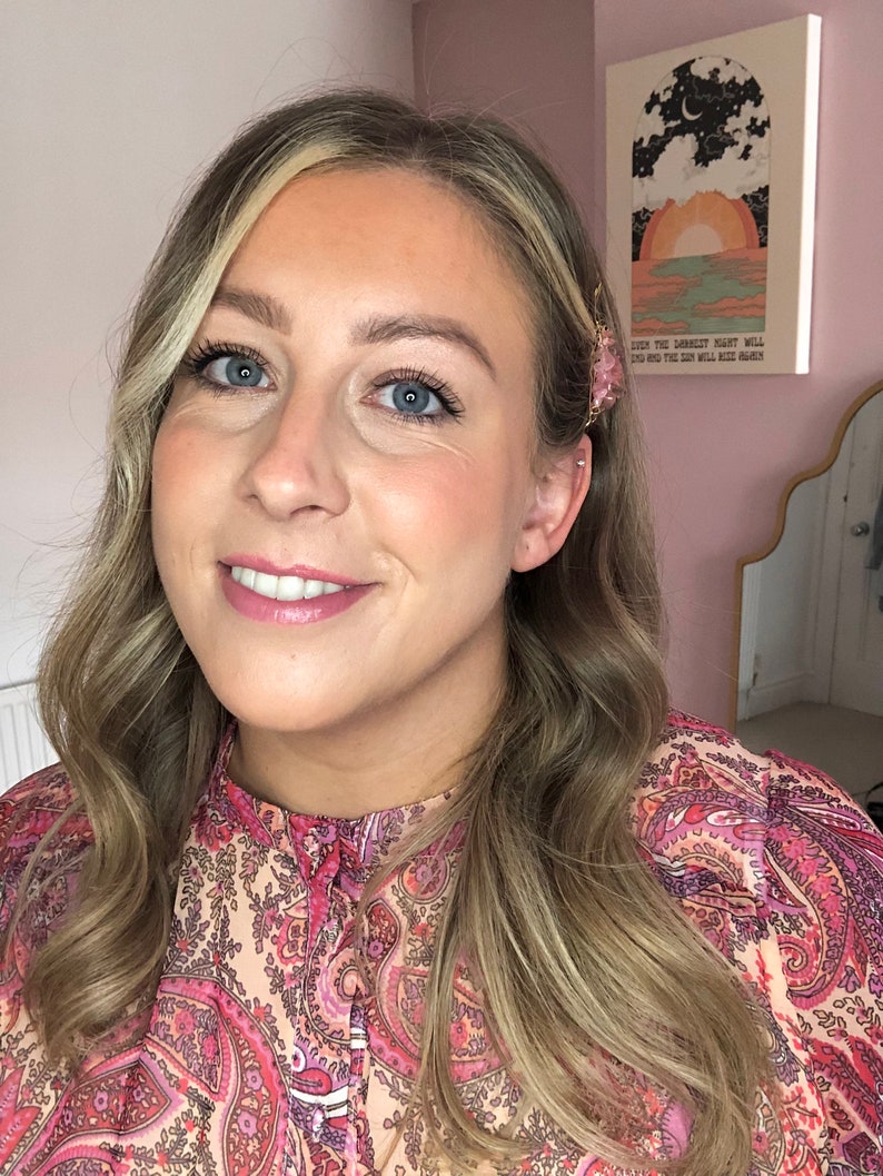 Set of 5 Healing Crystal Gemstone Hair Sides Crystal Hair Etsy