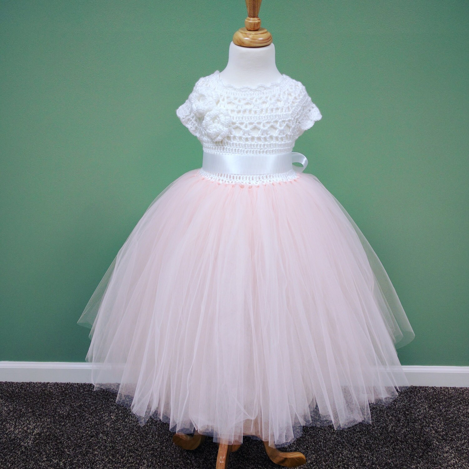 Blush Pink Tutu Dress/Blush Flower Girl Tutu Dress/Toddler | Etsy