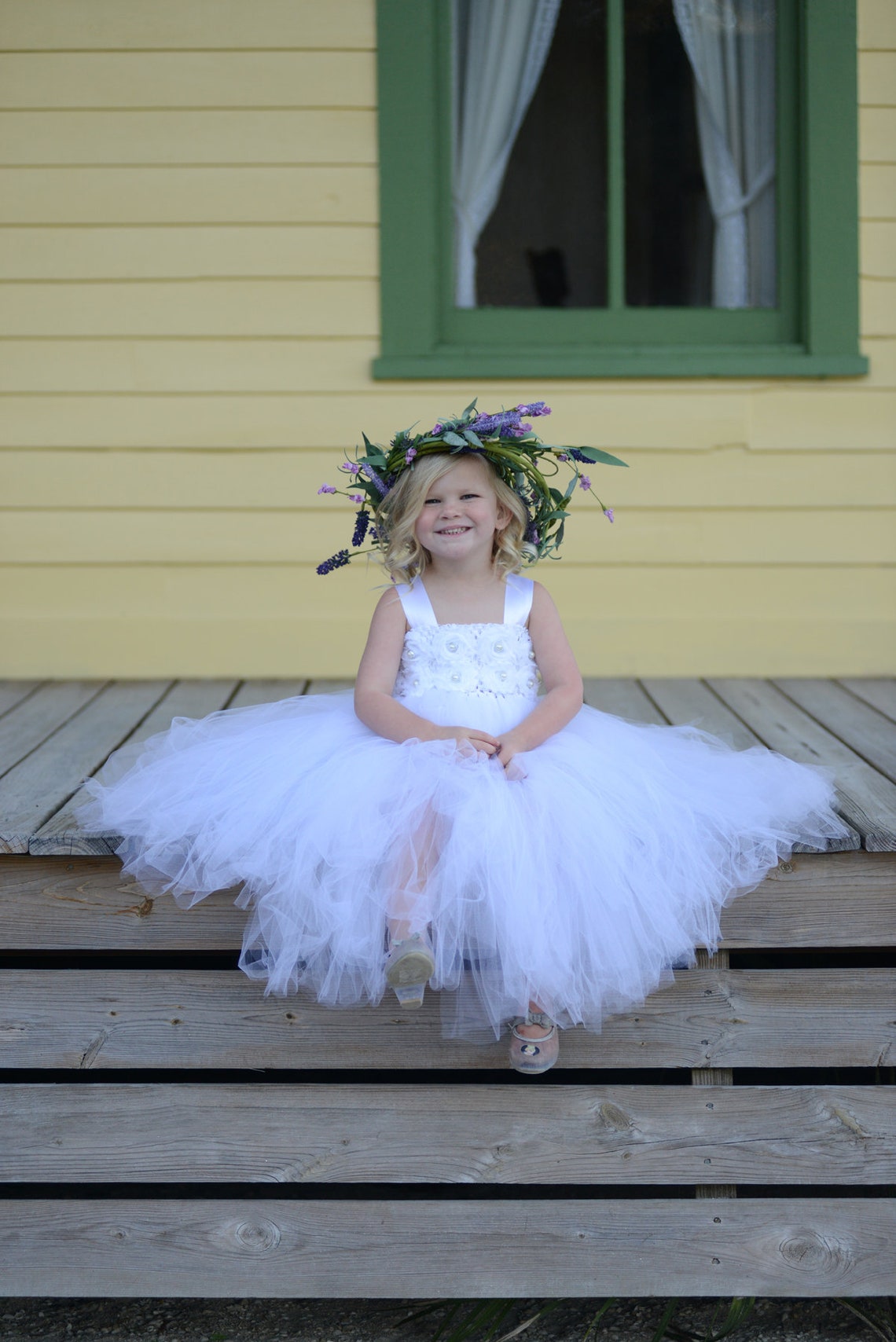 Toddler Tutu Dress/White Tutu Dress/Flower Girl Dress/Princess Etsy