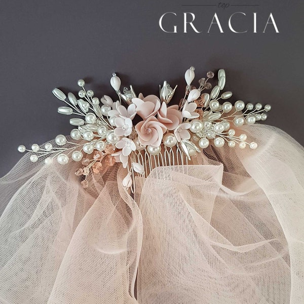 bridal blusher veils headpieces