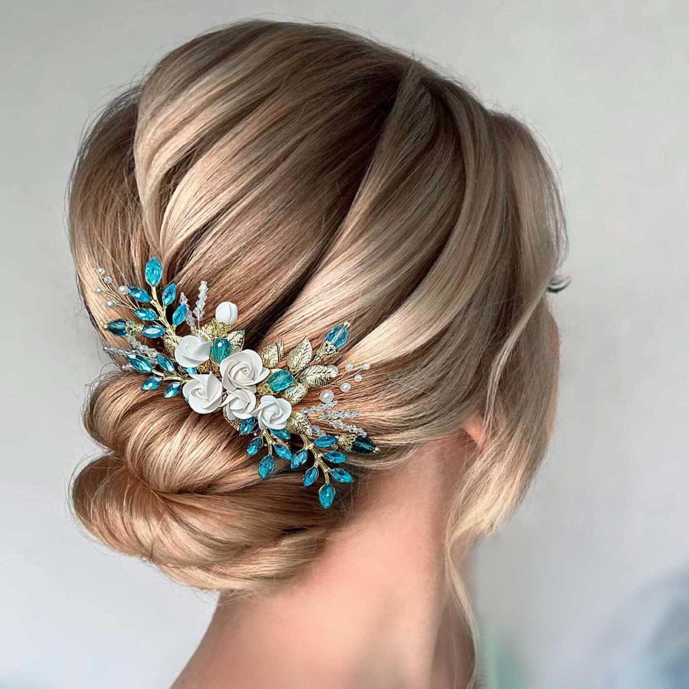 Turquoise Hair Pin Wedding - Etsy