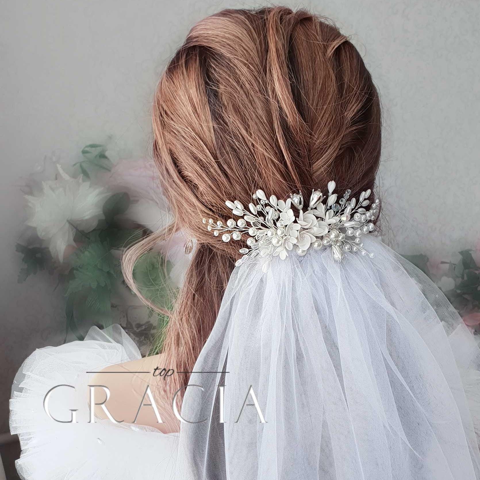Bridal Veil Comb Wedding Veil Comb Wedding Veil and 