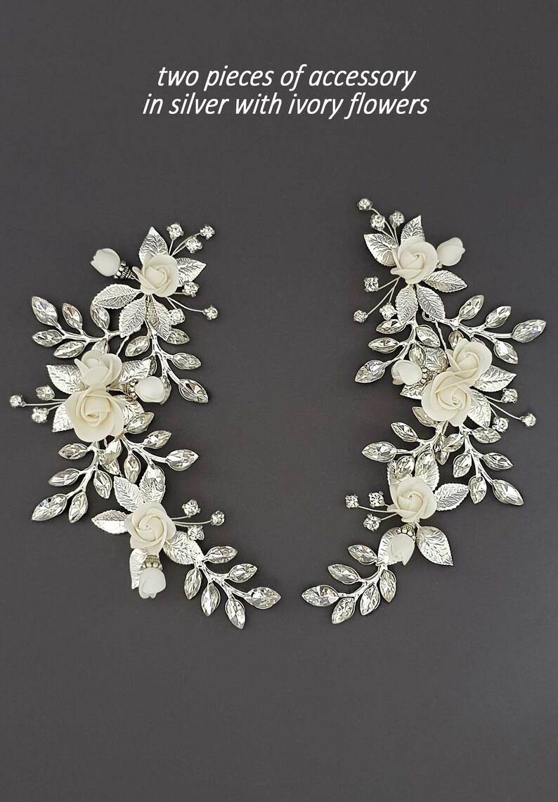 Blush Bridal Hair Piece Blush Flower Hair Clip Blush Wedding Etsy