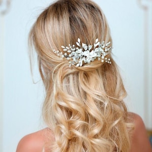 Bridal hair comb Wedding comb Bridal comb Pearl hair comb Wedding Hair piece Bridal headpiece Bridal hair accessories Wedding Hair jewelry