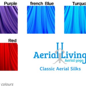 Aerial fabrics for acrobatics, aerial dance and circus Made in Spain turquoise