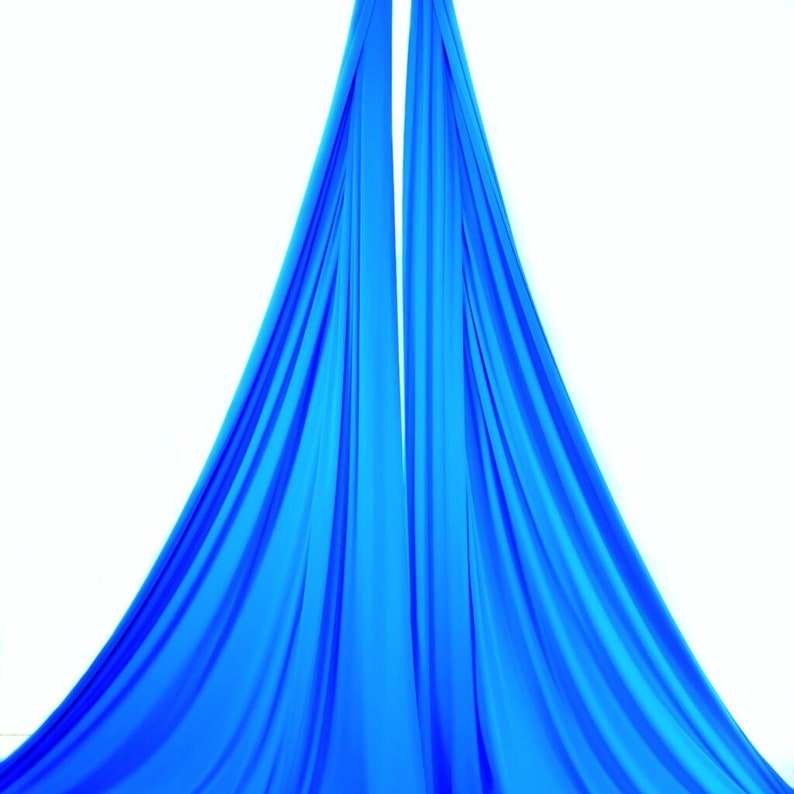 Aerial fabrics for acrobatics, aerial dance and circus Made in Spain French Blue