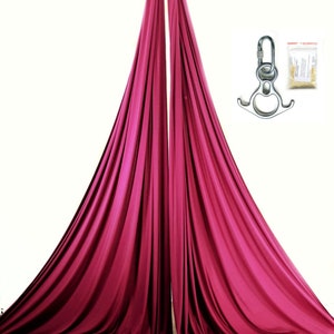 Kit Pro Aerial silks - aerial dance - acrobatics  ith climbing eight with horns and carabiner
