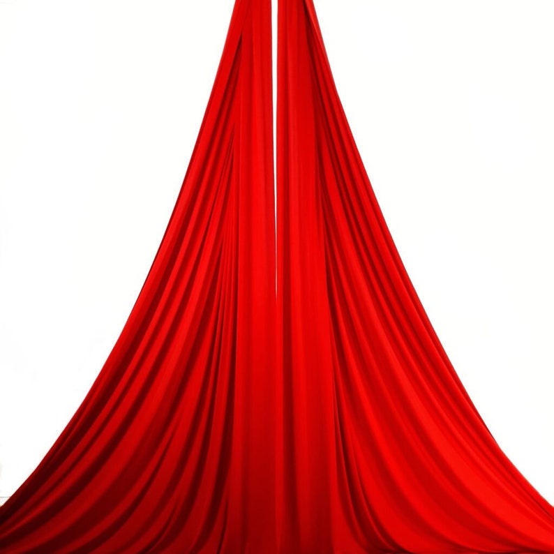 Aerial fabrics for acrobatics, aerial dance and circus Made in Spain Red