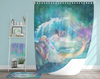 Mermaid Bathroom Set Etsy