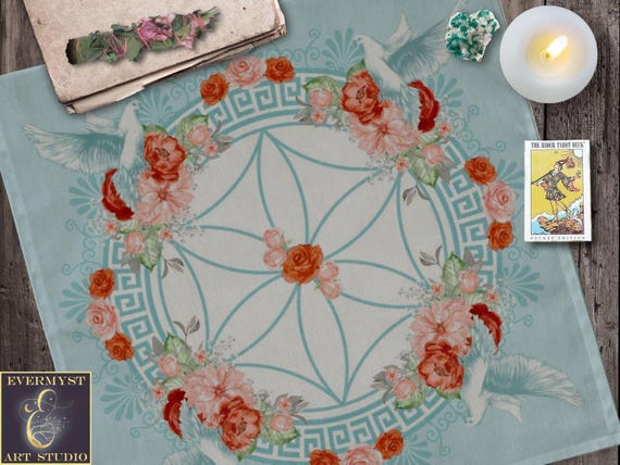 Altar Cloth | Aphrodite Symbol Decorative Display Cloth | Altar Shrine Decor