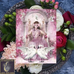 Goddess Card, Goddess Note Cards, Aphrodite, Romantic Card, Fantasy Stationary, Fantasy Greeting Card, Goddess Art