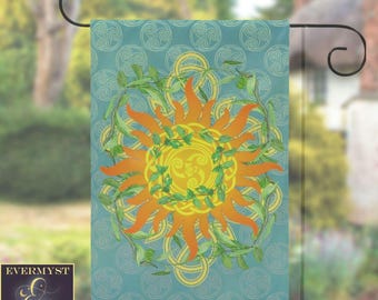 Bandera de jardín celta, bandera de verano para jardín