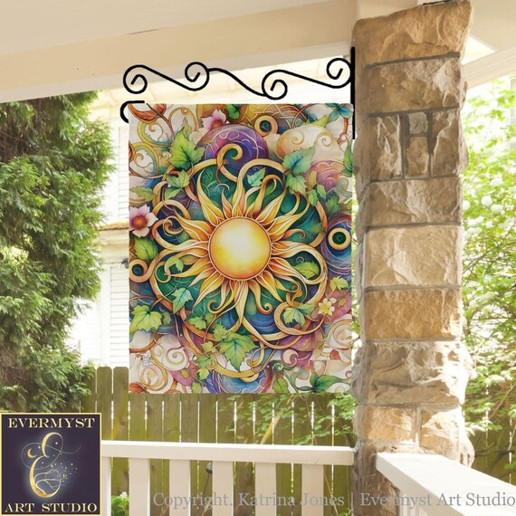 Bandiera Da Giardino Breeze Decor Collage Primitivo 'Amore Speranza' – 28x40 Pollici