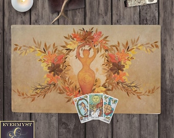 Fall Goddess Symbolic Altar Cloth. Mabon and Sahmain Decoration
