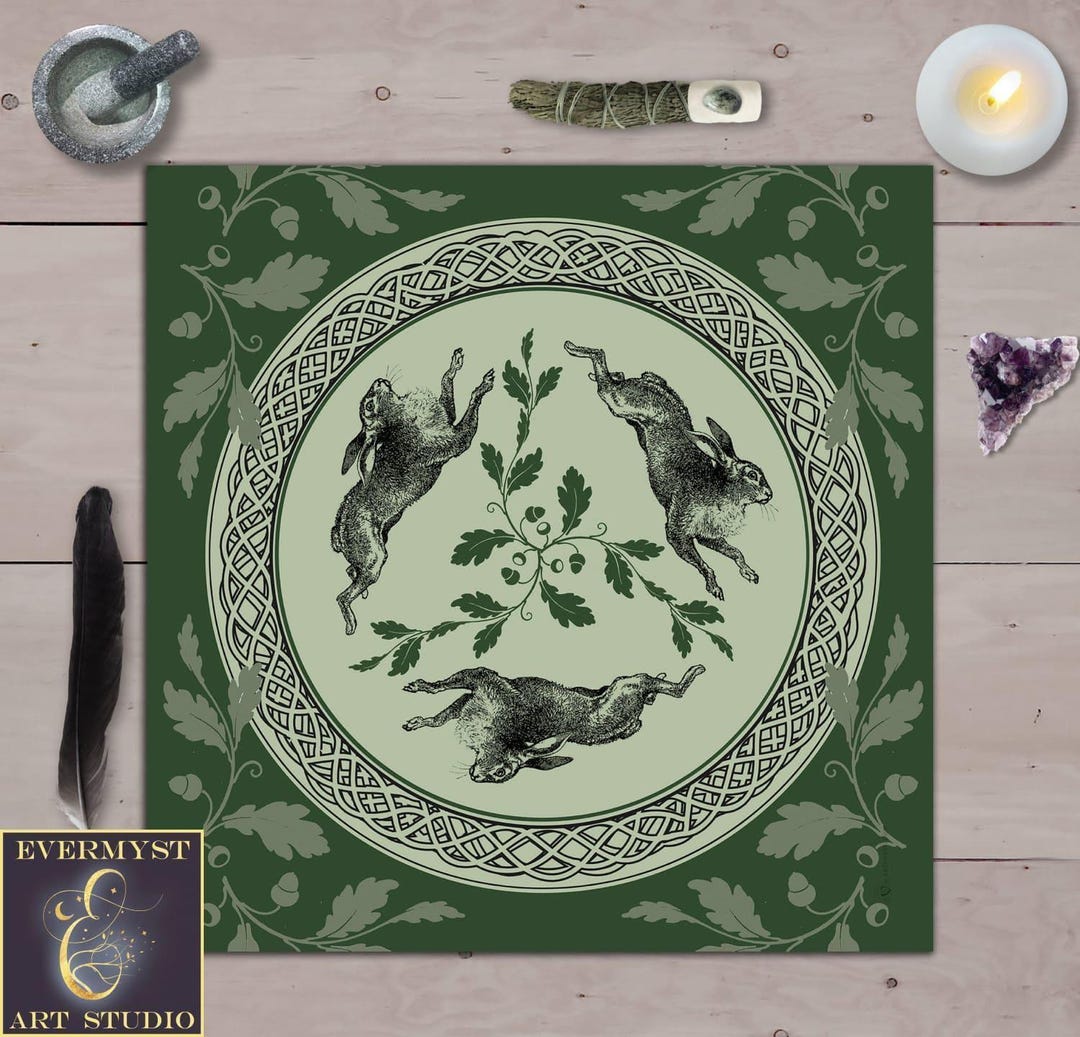 Celtic Rabbit Pagan, Wiccan Decor - Etsy
