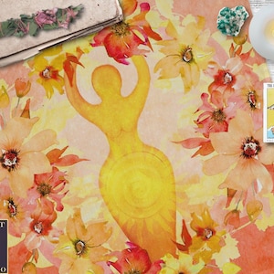 Tarot Cloth, Sun Goddess Altar Cloth, Litha Altar Cloth, Goddess Tarot Cloth, Pagan Decor, Witch Gift