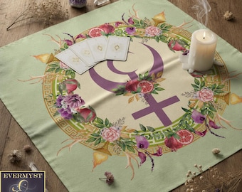 Persephone Goddess Symbol Altar Cloth