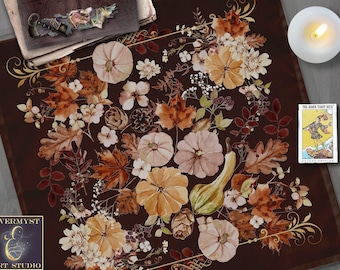 Altar Cloth | Fall Floral Cottage Witch Bohemian Decorative Cloth