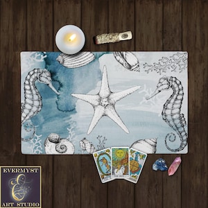 Altar Cloth Ocean Sea Witch Tarot Cloth
