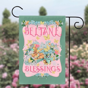 Beltane Garden Flag, Beltane Decor