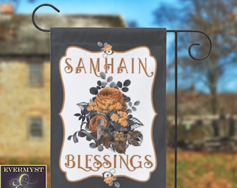 Samhain Garden Yard Flag Witch Wicca Pagan Fall Autumn Equinox Banner Decoration