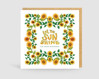 Let the Sun Shine! Birthday Card