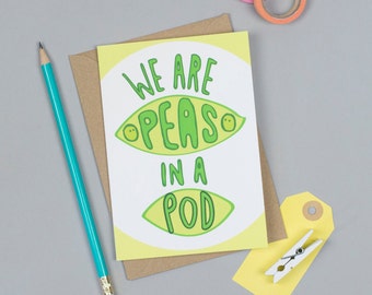 Peas in a Pod Greeting Card