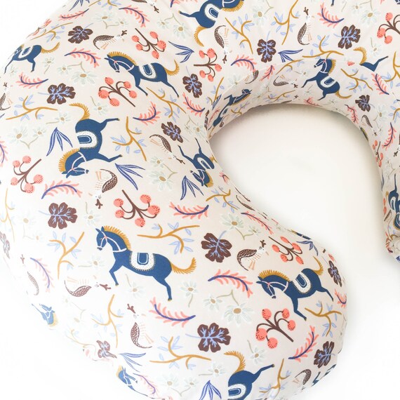 Boppy Cover Rifle Paper Co Carousel In Blush Boppy Newborn Etsy