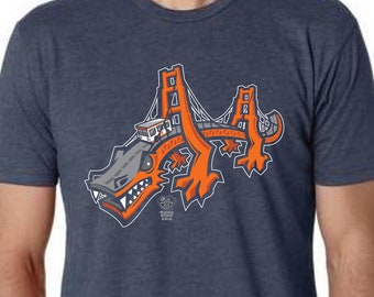 Golden Gate Dragon Men's Tshirt