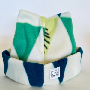 Winter Triangles Retro Four-Point Fleece Hat