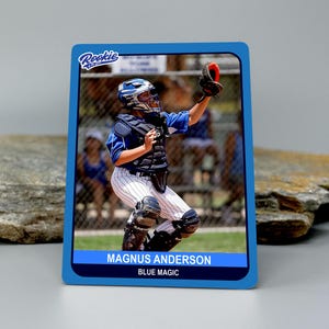 Cartes à collectionner personnalisées professionnelles en métal, conception personnalisée, reconnaissance des joueurs, réalisation de l'équipe, mémoire de baseball, collection de statistiques, cadeau pour entraîneur