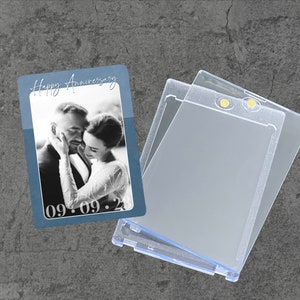 Carte d'anniversaire personnalisée en métal, faire-part, cadeau d'anniversaire, Saint-Valentin, mariage, fiançailles, mariée, marié, lui/elle, garçon/petite amie