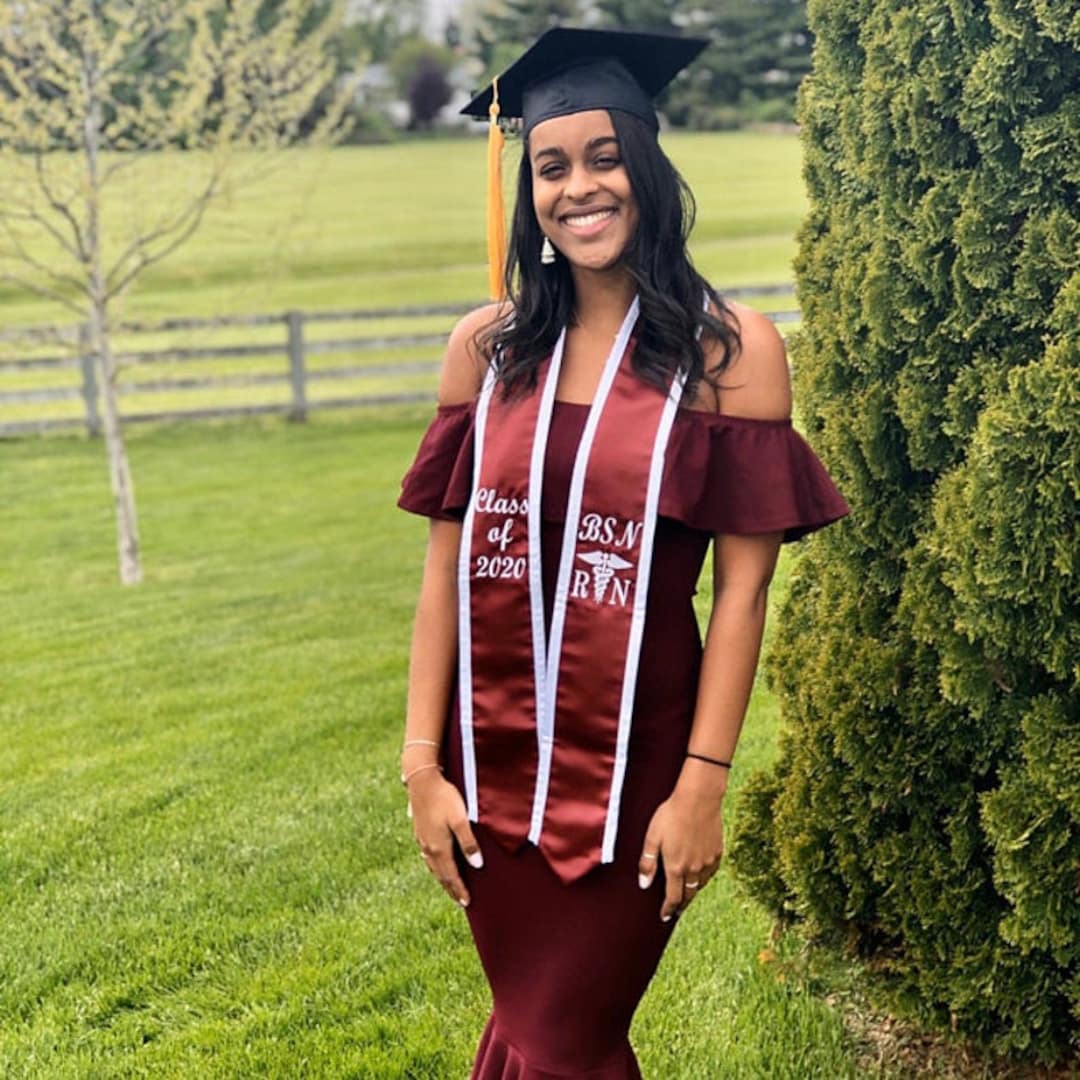 Graduation Stoles Slanted OR Pointed / Design as Posted Only NO Adding