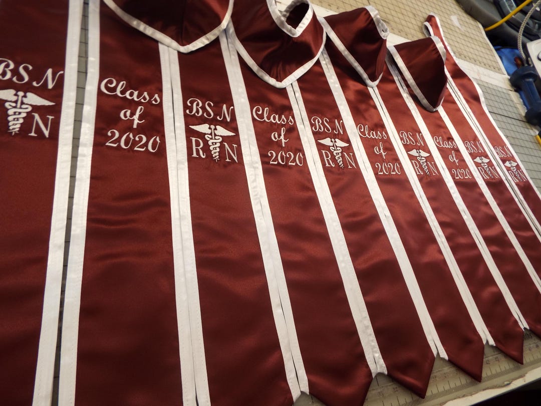 Graduation Stoles Slanted OR Pointed / Design as Posted Only NO Adding ...