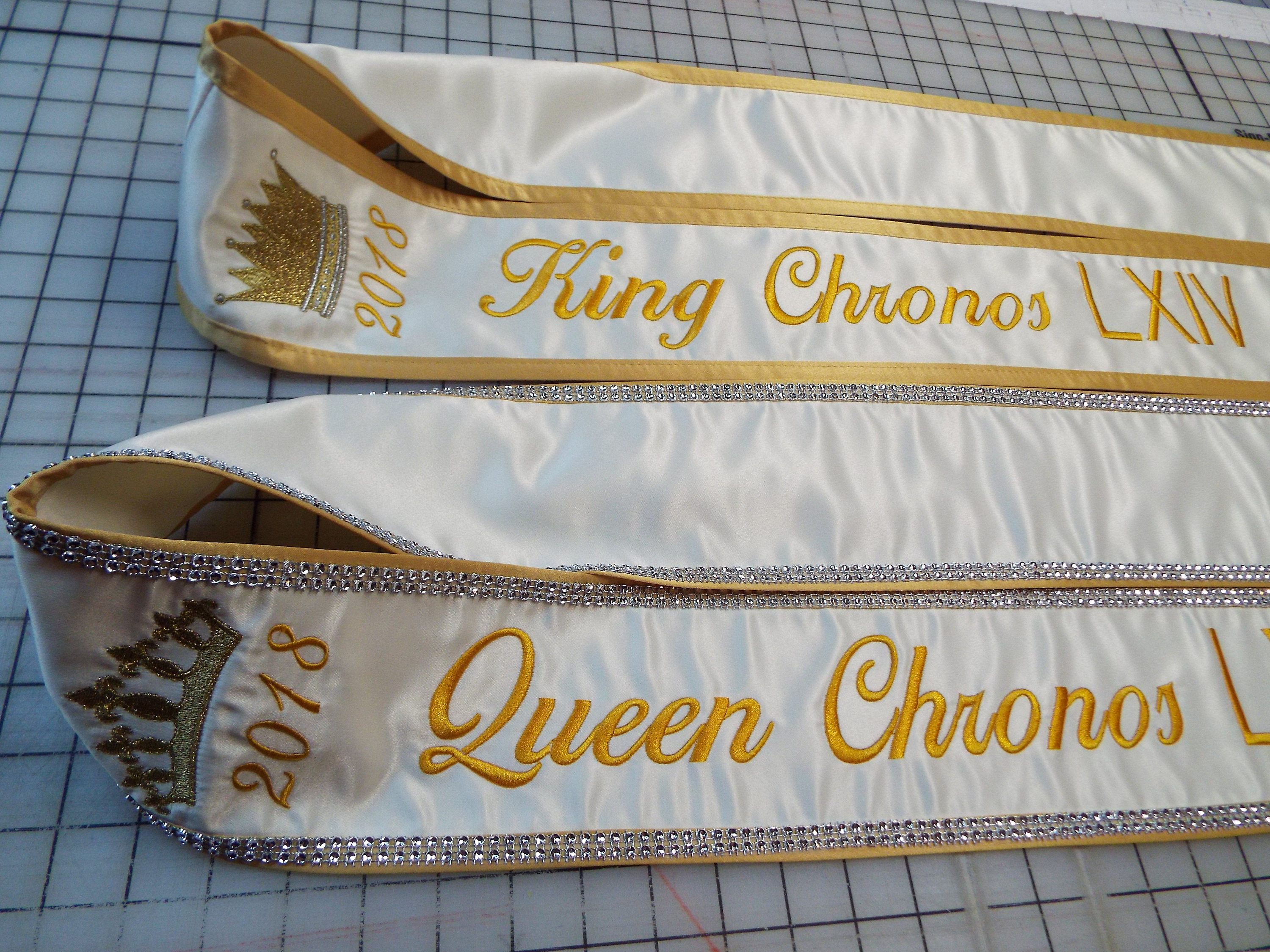 King and queen sashes Clearance