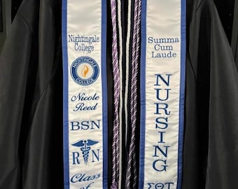 Graduation Nightingale College/Made as posted/summa cum laude/or Magna cum laude/Cum Laude/Greek Yes or No/ Name/year/Made as posted