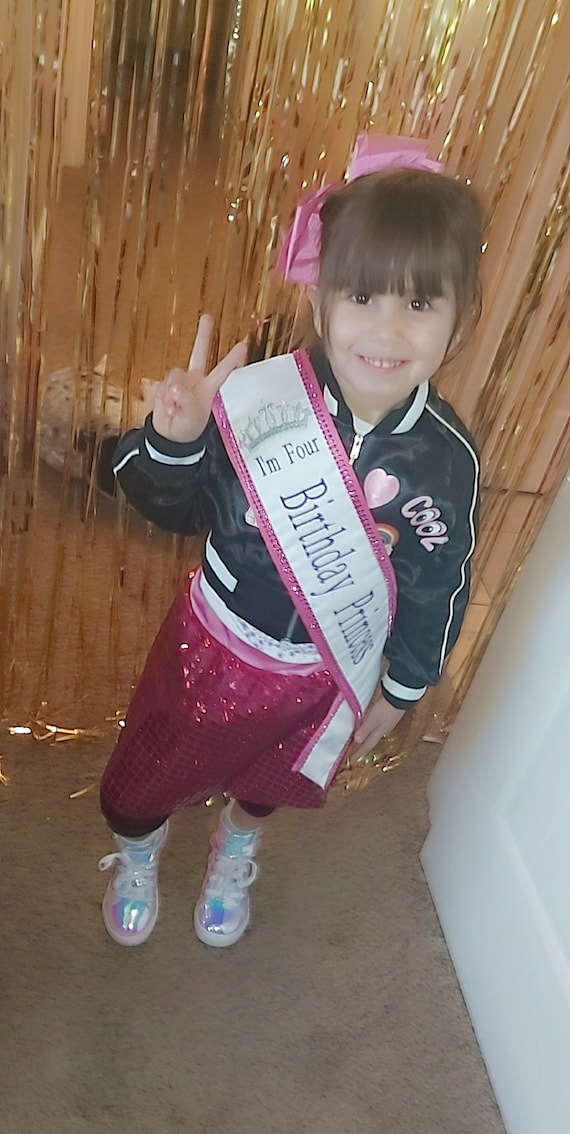 Fajas del concurso de cumpleaños / Solo Little Miss / Año o palabras de la  corona / Nombre en la parte posterior / Color de malla de diamante /  Personaliza tu faja -  España