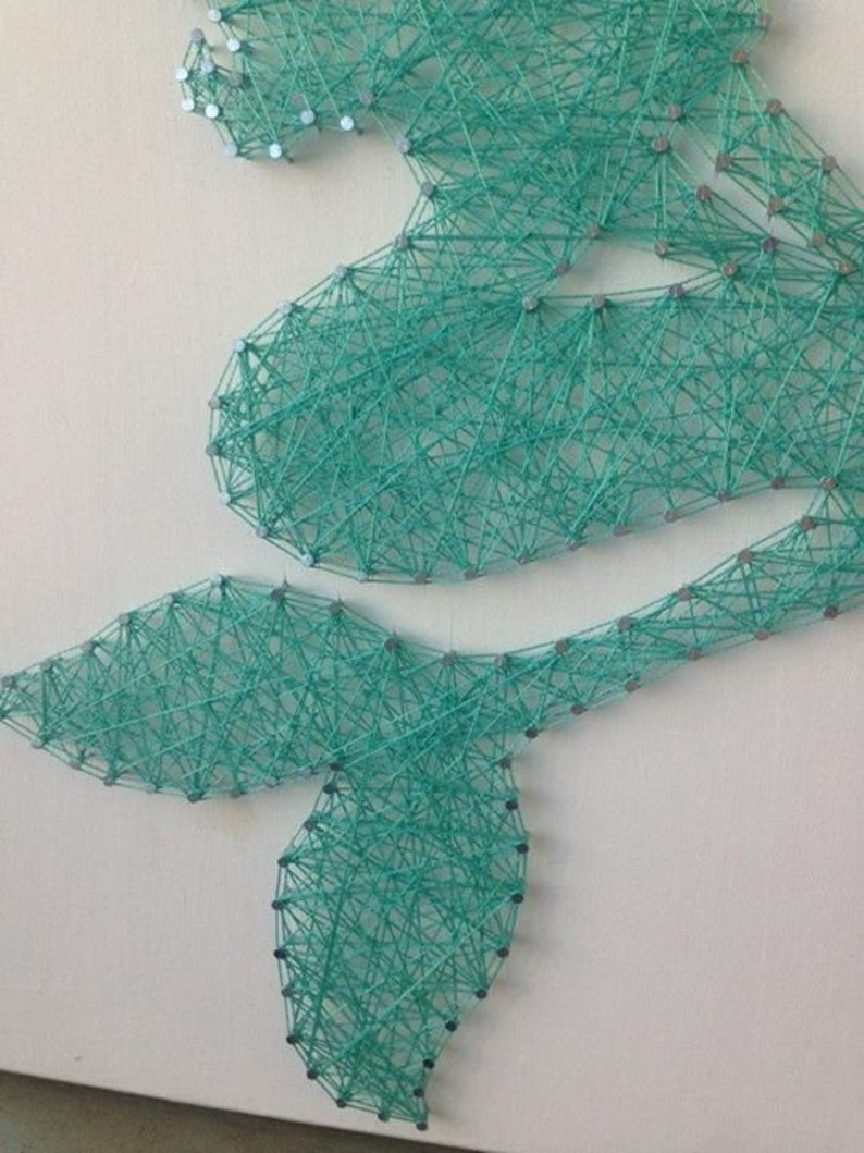 Mermaid String Art Etsy