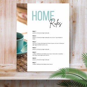 Znak Regulaminu Domu, Przewodnik Powitalny AirBnB, Szablon Znaku Airbnb, Wymeldowanie Airbnb, Zasady Domu, Szablon Powitalny Airbnb, Szablon Powitalny, Znak