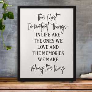 The best things in life, Printable wall art, Inspirational quote, Positive quotes, Quote print, Best friend gift, Gift for family