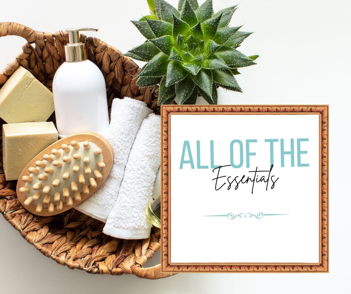 Airbnb, Airbnb Sign, Airbnb Basket Card, Rental Gift Basket, Airbnb Host, Airbnb Bathroom Basket ...