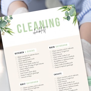 Editable Cleaning List, Vacation Rental Cleaning Template, Airbnb Cleaning Checklist, Airbnb Printable, Housekeeping Routine, Cleaning List