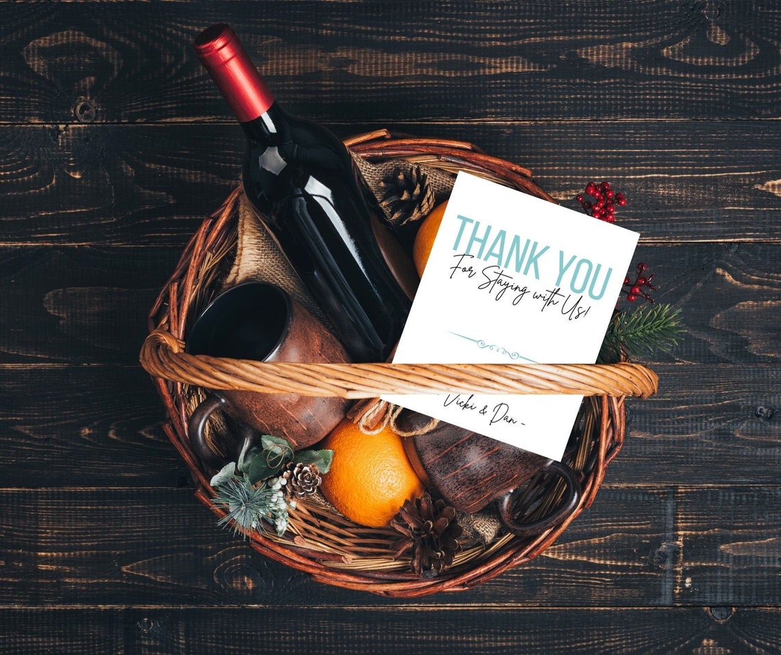 Airbnb Airbnb Sign Airbnb Gift Basket Card Rental Gift Etsy