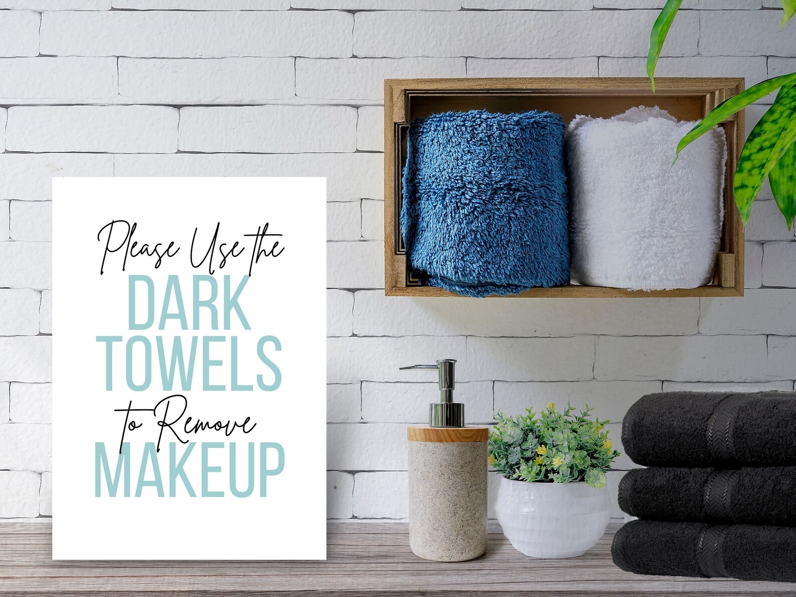 Airbnb Dark Towels to Remove Makeup Airbnb Rental Home Etsy