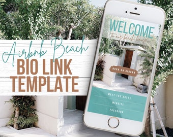 Airbnb Instagram Bio Link | Airbnb Instagram Post Template | Editable VRBO Social Media Template | Short Term Rental Instagram Template