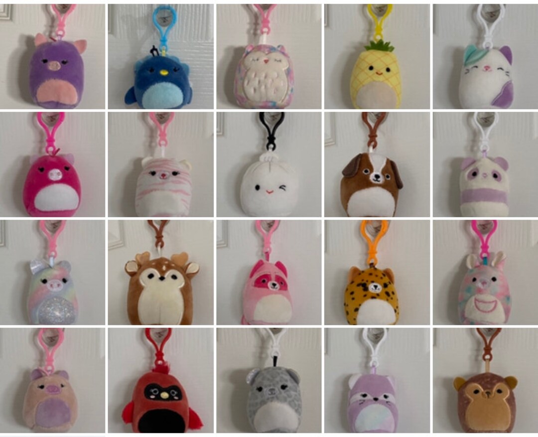 CUSTOM Personalized 2 Squishville Squishmallow by Kellytoy Clip