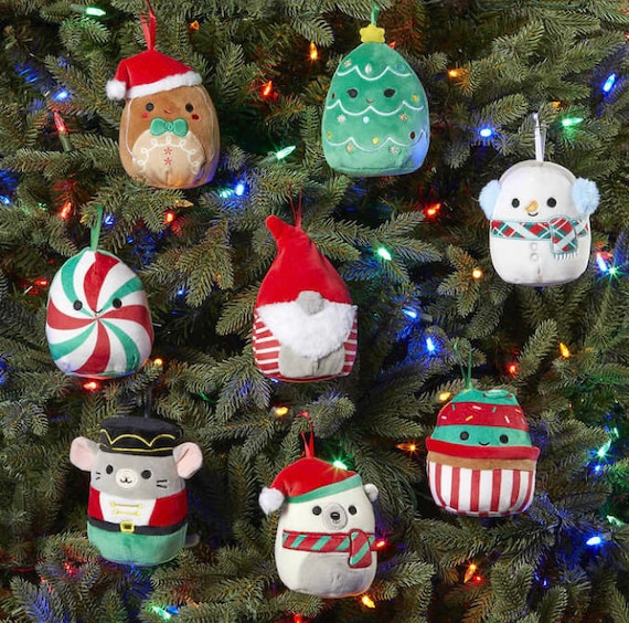 4 Squishmallows Ornament, Christmas Tree