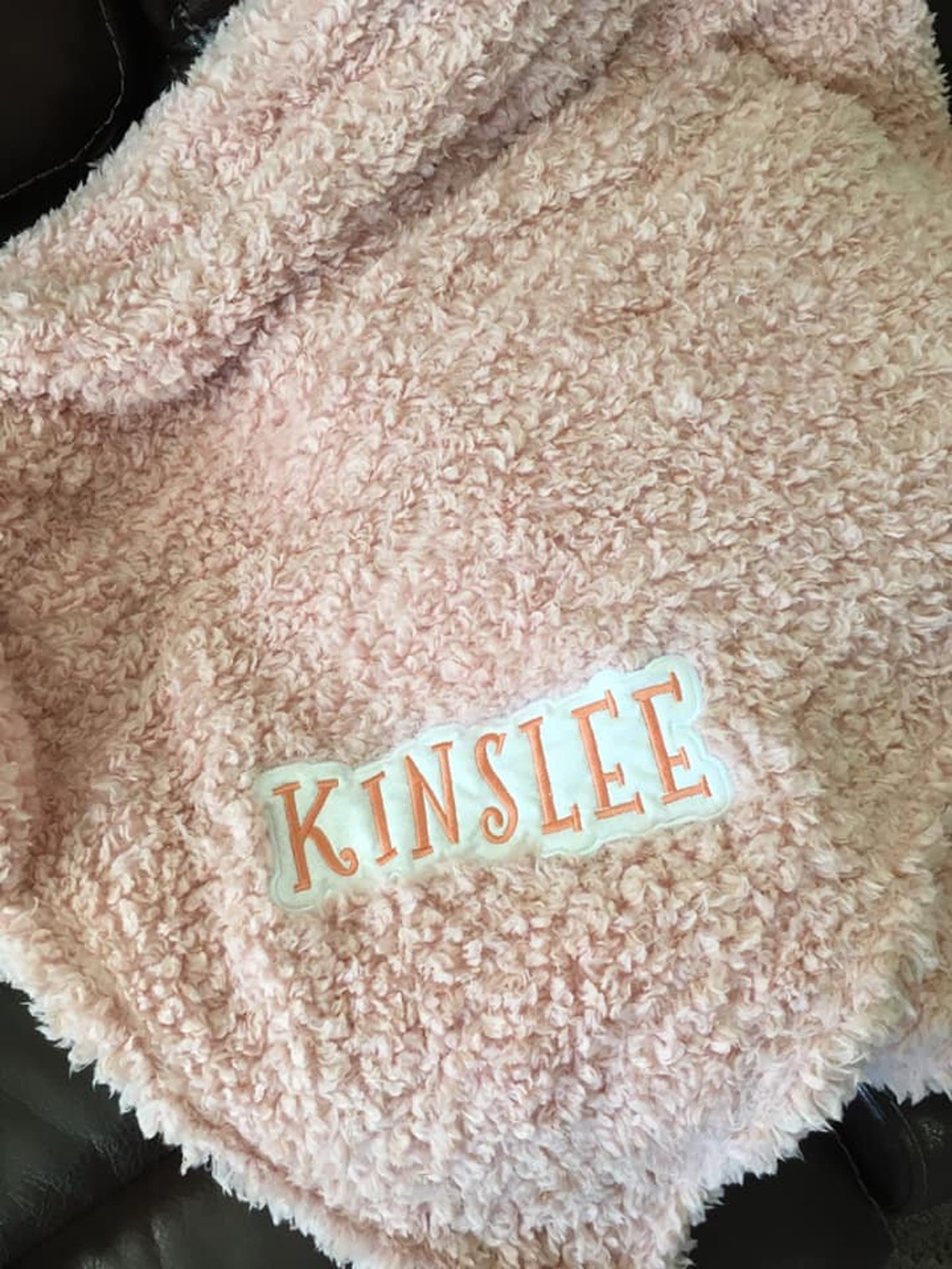 Custom Personalized Embroidered Sherpa Throw Blanket 50x60 Etsy
